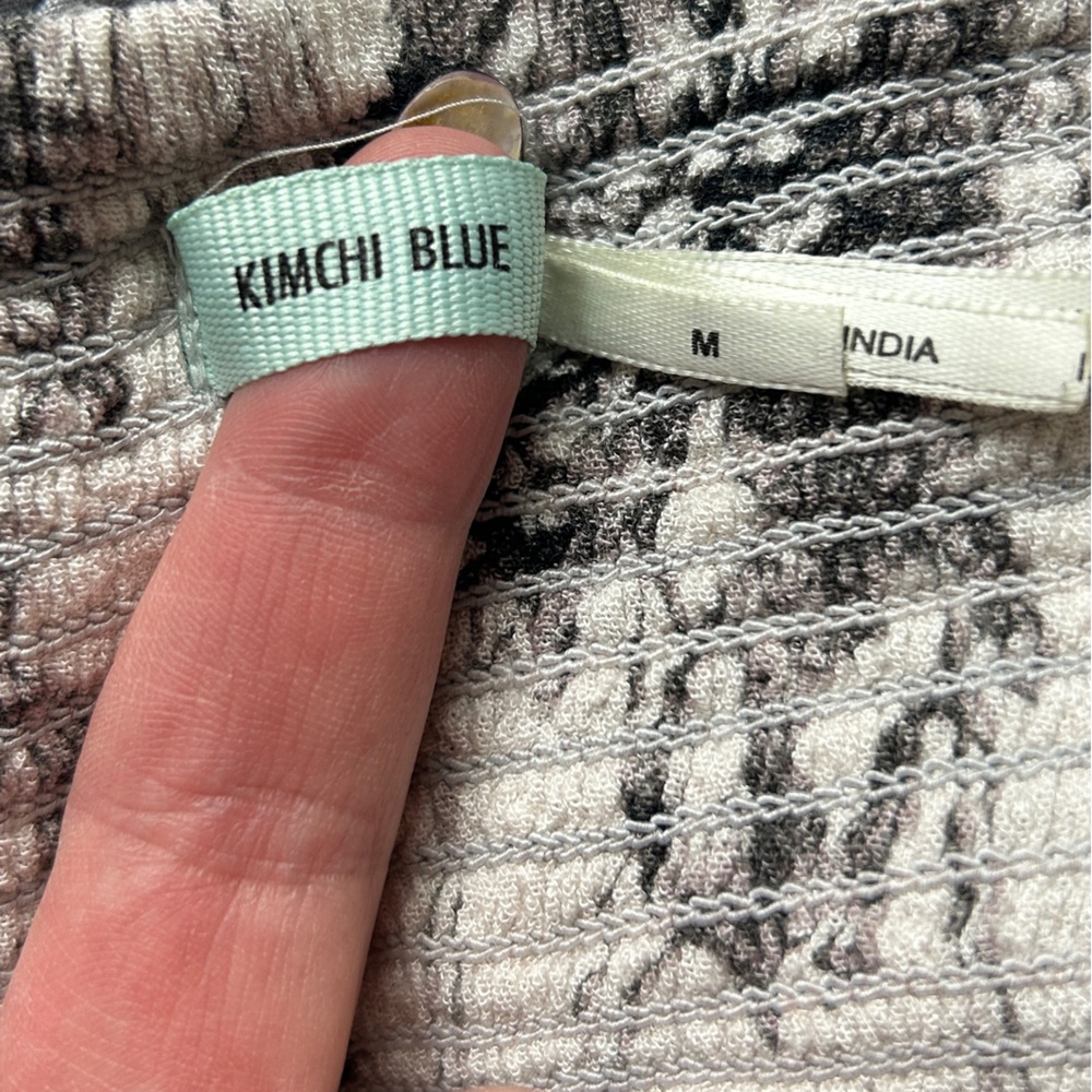 Kimchi Blue Knit Tank in Black and Cream - Picture 2 of 8